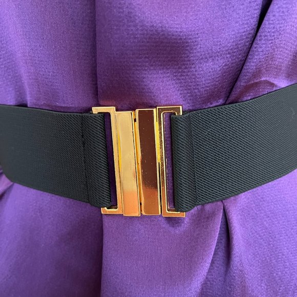 NWT Banana Republic 100% Silk Plum mini dress - Picture 4 of 8